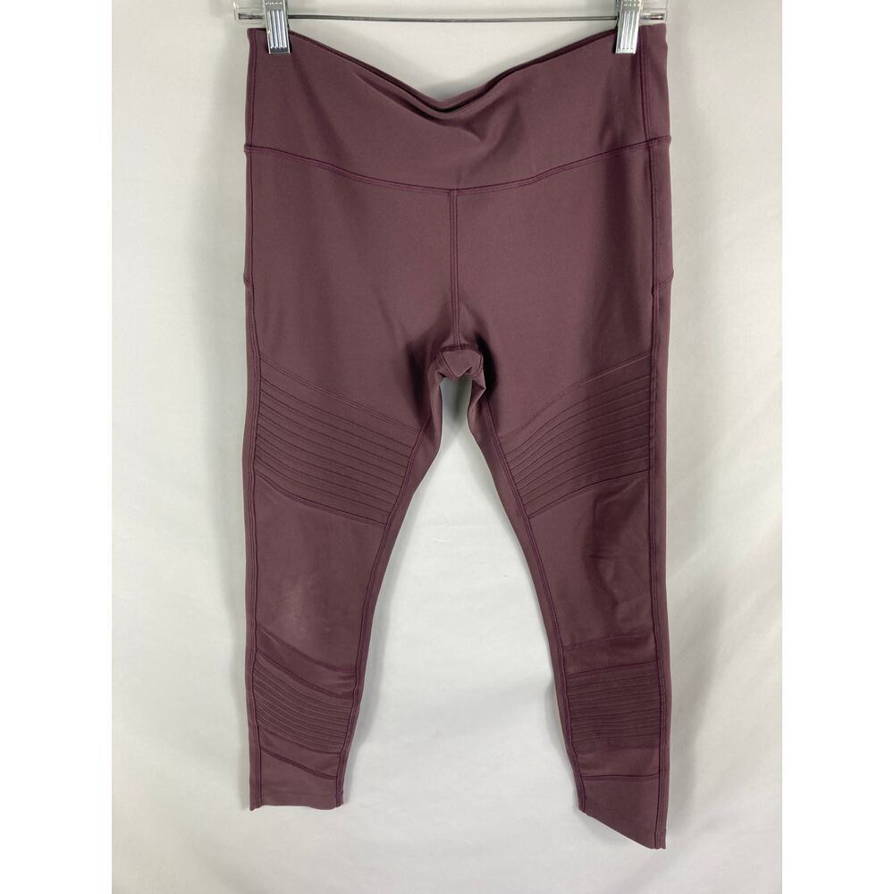 Mondetta Purple Moto Mesh Detail Leggings Size Medium